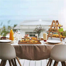 2X 3 Tier Serving Tray Wood Tiered Tray Decor Cake Stand Farmhouse Tiered Tray Party Serving Dishes and Platters Trays