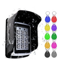 RFID Metal Access Control Keypad Waterproof Rainproof Cover Outdoor Door Opener Electronic Lock System Cover