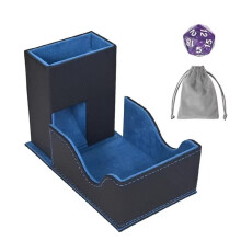Portable Foldable Dice Roller Tower with Bag Dice Tray Special Design Convenient Dices Box for RPG Table Top Gaming
