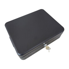 Caixa de Armazenamento de Documentos com Fechadura, Caixa de Segurança em Aço com Kit de Montagem no Chão com Parafusos, 30 cm (12 Polegadas)