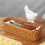 3X Desktop Cutlery Storage Basket Woven Basket Restaurant Tableware Drain Storage Box Tableware Storage Basket, Brown 2