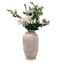 3X Wooden Vase Decoration Living Room Table Solid Wood Ware Flower Bottle Ornament Home Decoration