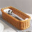 3X Desktop Cutlery Storage Basket Woven Basket Restaurant Tableware Drain Storage Box Tableware Storage Basket, Brown 4
