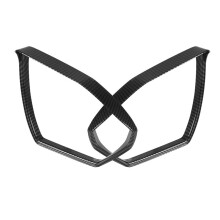 For Tucson NX4 2021 2022 Car Side Rearview Mirror Rain Eyebrow Cover Trim Shade Guard Accessories, Carbon Fiber