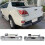 2X Chrome Rear Tailgate Handle Trunk Release Handle  (with Keyhole) for  Ranger Everest  BT-50 2012-2019 3
