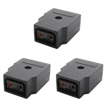 3X Female D-Tap P-Tap Power Type B Rewirable Diy Socket for Camcorder Rig Power Cable V-Mount (Female D-Tap Plug)