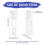 60Pcs Vertical Blind Stem Replacement White Stems for Vertical Window Blind Vertical Blind Carrier Stem 7