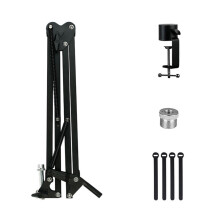 360 Grad Schwerlast Mikrofonhalter AufhäNgung Boom Schere Langer Arm Stand UnterstüTzung für Sprachaufzeichnung