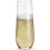 48 Stemless Plastic Champagne Flutes - 9 Oz Plastic Champagne Glasses Clear Unbreakable Toasting Glasses Disposable 4