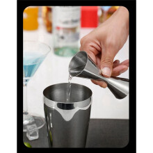 2X Stainless Steel Measure Cup Double Bar Party Wine Cocktail Shaker Jigger 45Ml