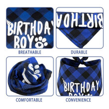 2X Dog Birthday Party Supplies,Pet Birthday Hat and Boy Doggy Birthday Bandana Set