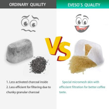Paquete de 12 Filtros de Agua Compatibles con BWF100 para Elementos de Filtros de Agua de Máquina de Espresso