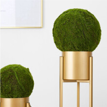2X Bolas de Musgo Artificiais Verdes Pedras de Musgo Decorativas HortaliçAs DecoraçãO de Bolas de Plantas para Festas de Casamento 20Cm