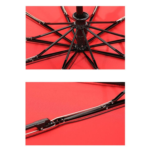 Automatic Umbrella Windproof Double Layer Compact Folding Sun Rain Dual Use for Business Travel 2