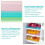 24 Pack Refrigerator Mats, Washable Refrigerator Liners, Fridge Pad, Easy to Clean Shelf Liner, Cuttable Kitchen Mat 4