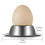 Egg Cup Holder Set of 4 Pack,Stainless Steel Egg Cups Plates Tableware Holder for Hard Soft Boiled Egg,Kitchen Display 8