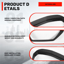 For Tucson NX4 2021 2022 Car Side Rearview Mirror Rain Eyebrow Cover Trim Shade Guard Accessories, Carbon Fiber
