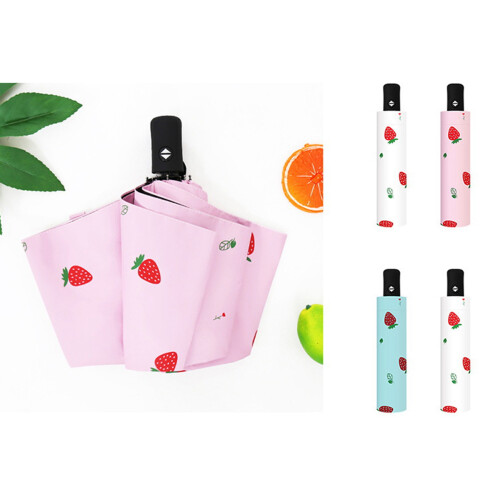 Small  Umbrella Automatic  Compact Suitable for Travel Portable Umbrella Outdoor Sunscreen Rainproof C 2