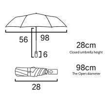 Small Umbrella Automatic Compact Suitable for Travel Portable Umbrella Outdoor Sunscreen Rainproof C