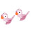 Bird Water Whistles Abs Materials Colorful Bird Water-Pink 1