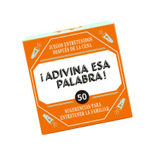 50Pcs Bright Colored Spanish Word Cards Engaging Party-Orange