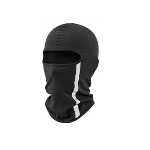 Halsschlauch-Polyester-Gesichtsmaske, Bandanas,-Schwarz