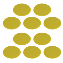 10 paquets de cĂ´nes plats de Football marqueur disque-Jaune