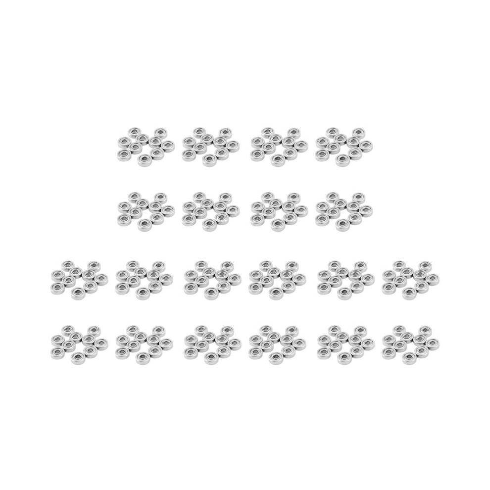 200Pcs Miniature Sealed Metal Shielded Metric Radial Bearing Model: 604 Zz 4X12x4mm 6032870180371