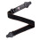 PU Leather Ends Weave Guitar Shoulder Strap for Acoustic-Black 1