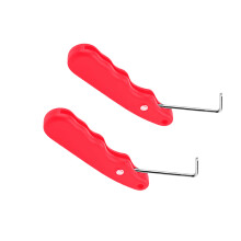 Durability Stainless Steel Plastic Skate Lace Tightener-Red