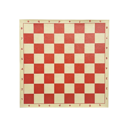 Universal Rolls up PU Chesses Board Light Weight-Red 34CM