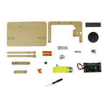 Wooden DIY STEM Science Experiment Kit for Kids with Functional Electric Wiper, HandsOn Educational Toy