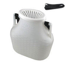 Plastic Live Fish Bucket Fish Container For Easy-White