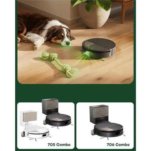 Roller Mop for   Max 705 Combo/Max 706 Combo Robot Vacuum Cleaner, Washable Microfibre Mop Roller 4pcs 1