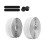 Bande de guidon de vélo confortable, 2 pièces, accessoire-Blanc 1