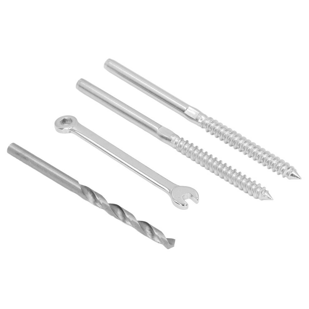 Stainless Steel 316 Swage Lag Screw Kit For Diy Cable Railing System 8741390471545
