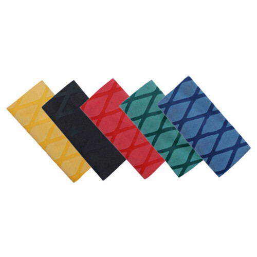 Rubber Table Tennis Racket Handle Grip Heat Shrink-Yellow 1