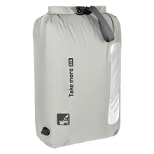 Waterproof TPU Vacuum Sealing Bag Drawstring Closures-grey 12L