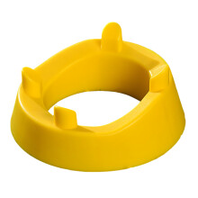 Basketball Football Rack Plastic Balls Showing Base-Yellow