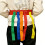 Ceinture élastique colorée réglable d'accessoires-Rouge Adulte 6