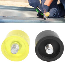 2 Set Rubber Mallet Tips Replacement for Dia 40mm Hammer Parts Black Yellow AU