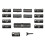 Cache-Boutons de Commande de Chauffage/Climatisation pour  Série 5 E39 X5 E53 1996-2002 64116915812 1