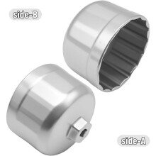 86 mm Ölfilter-Schlüssel 16-Flöte Nuss, Passt für & für Cartridge-Stil Ölfiltergehäusedeckel