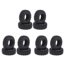 12 PeçAs 48Mm 1.0 Pneus de Borracha Macia para Rodas PneumáTicas para 1/24 RC sobre Esteiras de Carro Axial SCX24 90081 AXI00002 Upgrade Parts