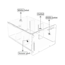 Industrial Water Cooling Tank 2200ml Large Capacity Reservoir Multi‑Port Mounting for PC Liquid Cooling System