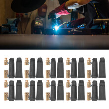 10Set Rubber Brass Welding Cable Connectors 200-250A Quick Fitting