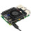 Argon FAN HAT for Raspberry Pi 4B 3B+ 3B Temperature Control Fan with Function Power Button Support Argon NEO Case 2