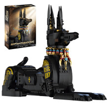 LQPFBSM Animal Pharaon Égyptien Chien Blocs de Construction Anubis 1208 PCS