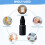 12-Pack Black Ink Refill, 10ml Waterproof Fast-Drying Stamp Ink for Office and Scrapbooking 6