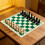 Universal Rolls up PU Chesses Board Light Weight-brown 51CM 3